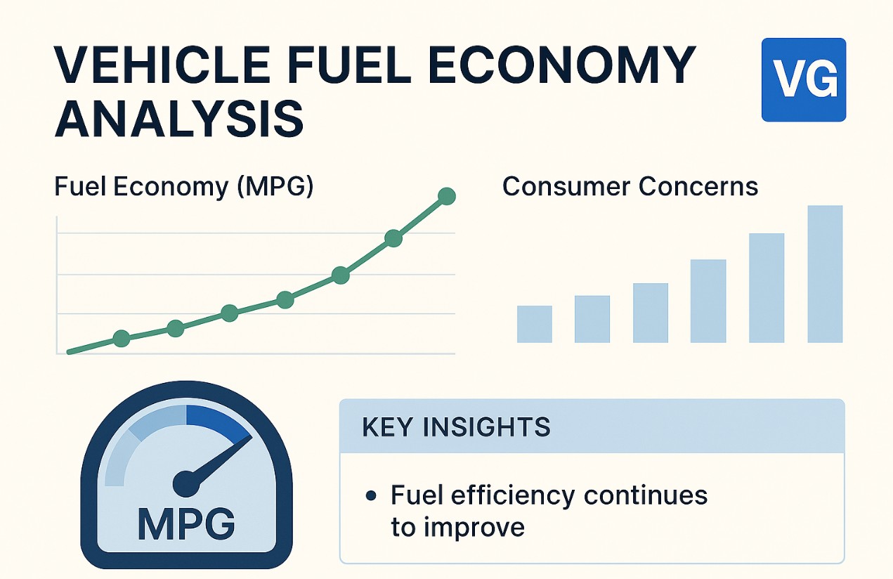Data visualization of vehicle fuel economy analysis